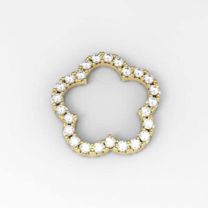 Diamond Lotus - 9ct Gold