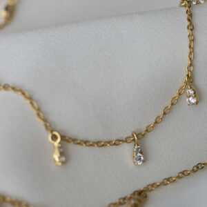 Tinkerbell Diamond Drop Necklace  - Pearshape