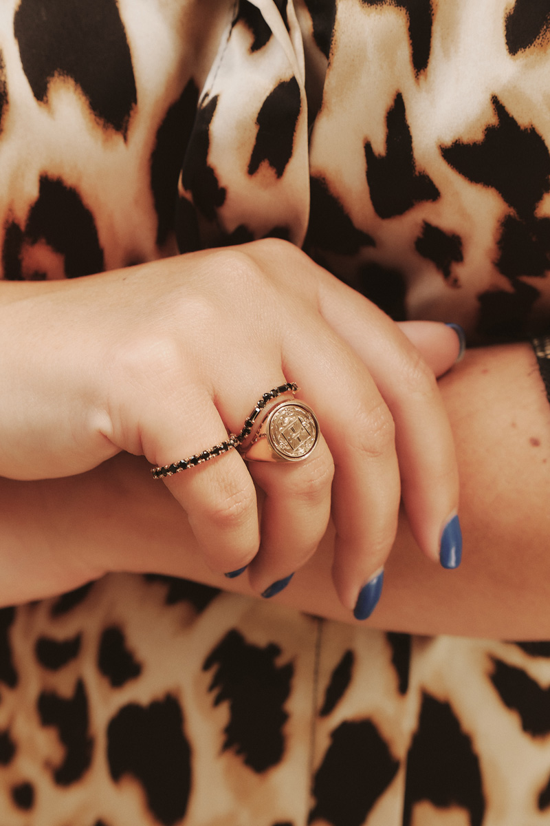 Elke Signet Stack Ring